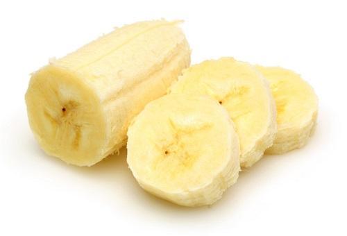 皮をむいたバナナスライス