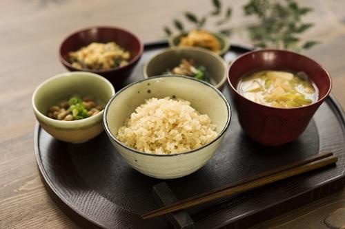 玄米ご飯と和食