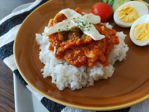 「高野豆腐でヘルシードライカレー」