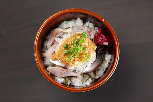 アジのなめたけおろし丼