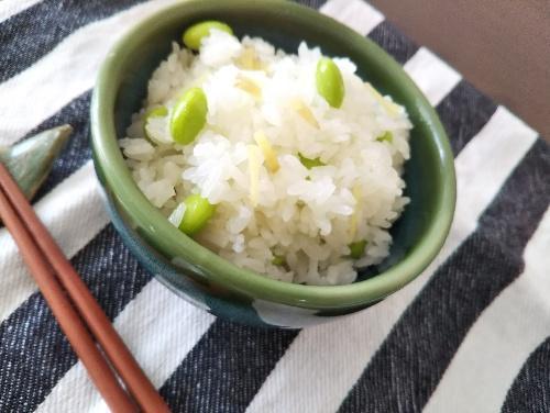 子どももパクパク食べちゃう！「枝豆と生姜ごはん」