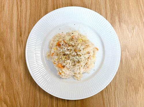 生米から作る！鍋で放置して完成「鮭豆乳クリームリゾット」