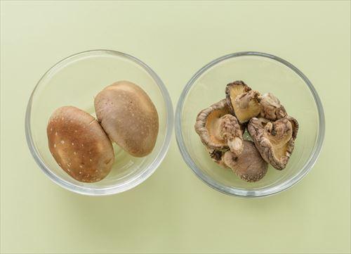 生椎茸と干椎茸