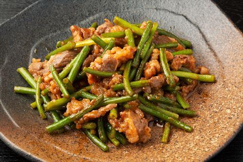 ニンニクの芽の焼肉