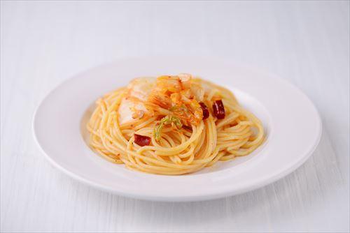 キムチ鍋パスタの画像