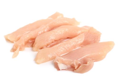 鶏胸肉を柔らかくする切り方3：棒状に切る場合