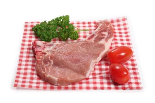 豚肉とパセリとトマト