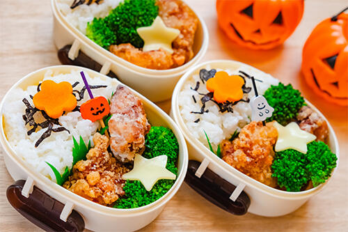 ハロウィンのお弁当を作ろう 子どもも大人も楽しめるアレンジ集 食 料理 オリーブオイルをひとまわし