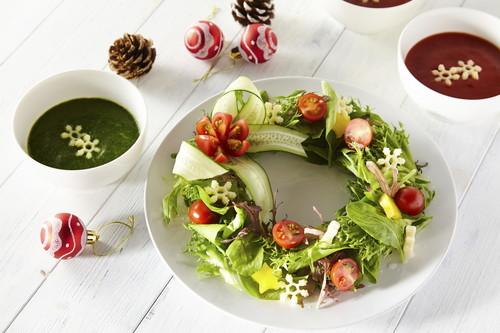 リースサラダの作り方を紹介！クリスマスに映えること間違いなし！