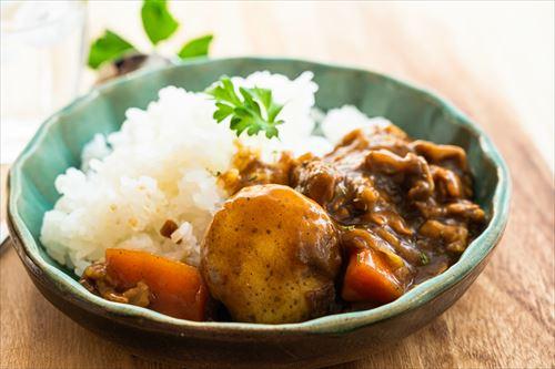 豚薄切り肉のカレーライス