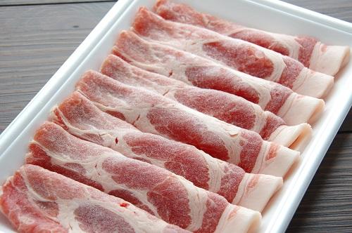 冷凍豚肉の自然解凍