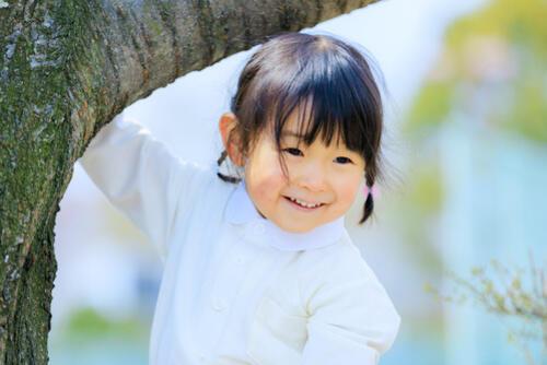笑顔の女の子の写真