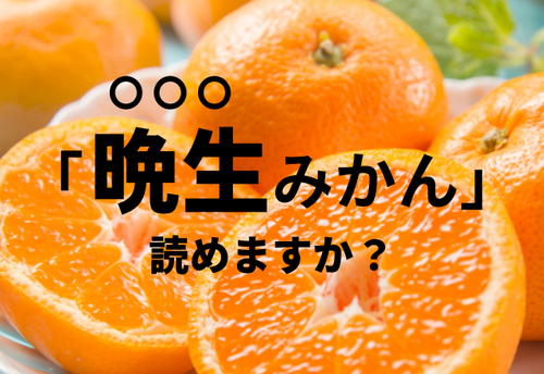 「晩生みかん」”ばんせいみかん”って読んでない？農家さんに聞いたみかんの種類のお話が凄かった。