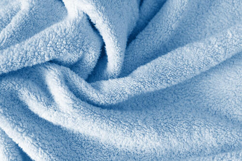 青い毛布の写真
