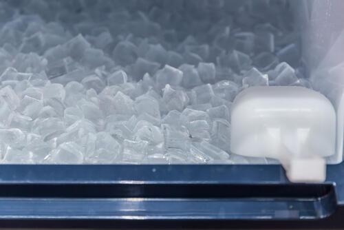 製氷皿の氷の写真