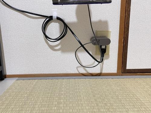 コードがすっきり