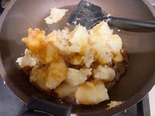 調味料をかけて完成