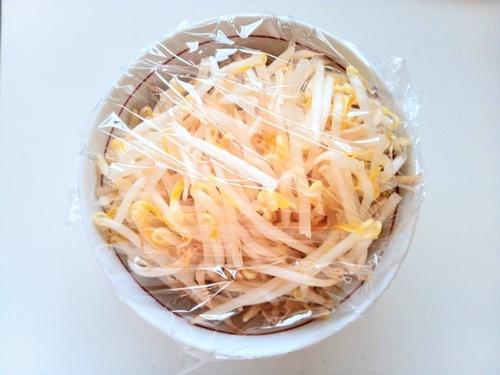 もやしを電子レンジで加熱