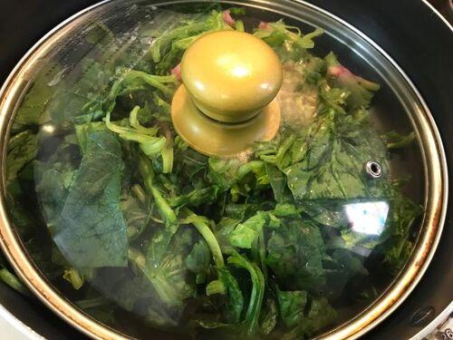 加熱します