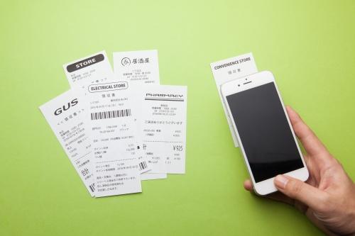 スマホとレシート
