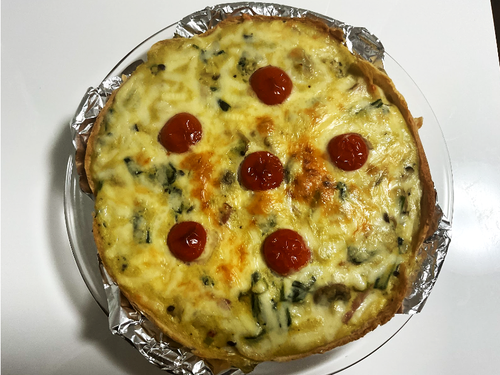パン耳キッシュを作る