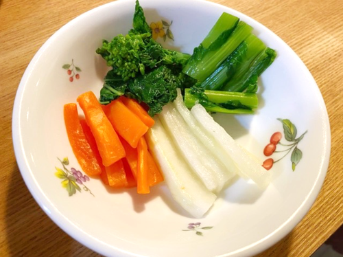 野菜の昆布〆を作る