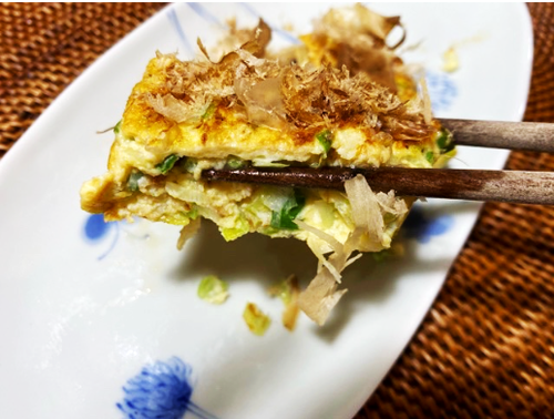 長ネギ入り玉子焼き