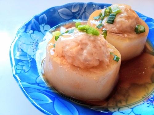 大根の肉詰め