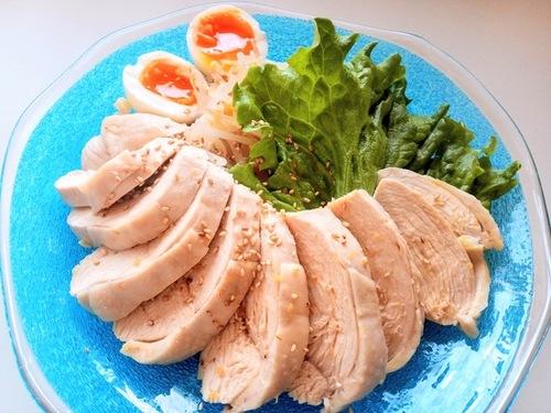 むね肉のレンジ蒸し