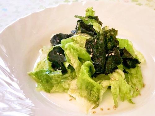 レタスとのりのナムル