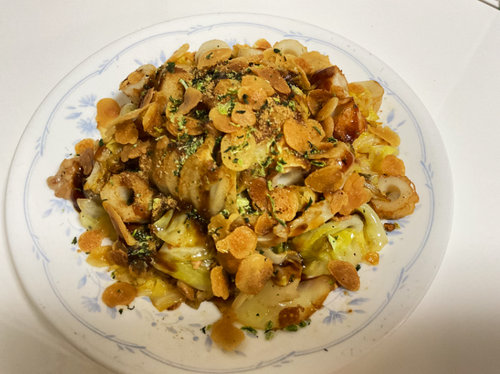 春キャベツのお好み焼き風