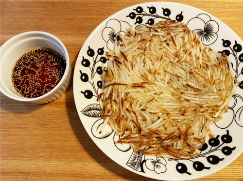 もやしのカリカリ焼き