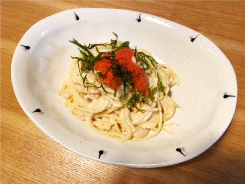 濃厚たらこクリームパスタ
