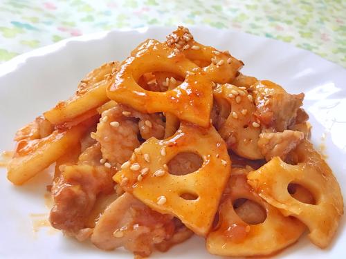 ヤミつき確定♡シャキシャキ旨い「れんこんと豚肉のコクうま炒め」簡単レシピ♪