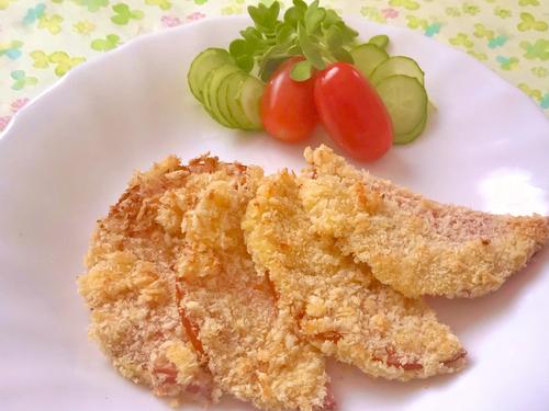 揚げないのにサックサク♡トースターで簡単「絶品ハムカツ」レシピ｜お弁当にも最高！