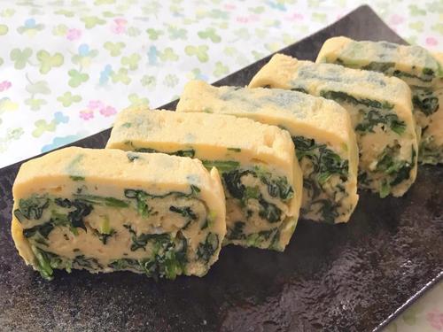 まるで料亭♡“だし”香る色鮮やかな『ほうれん草のだし巻き卵』の簡単な作り方♪お弁当にもおつまみにも☆