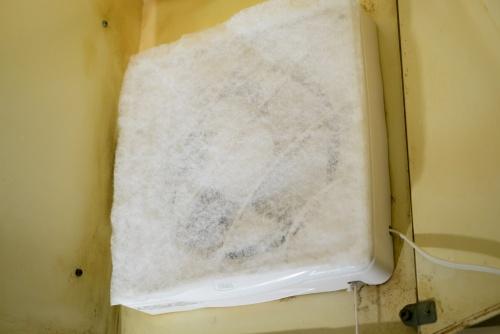 換気扇につけたフィルター
