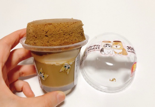きれいな2層のカップスイーツ