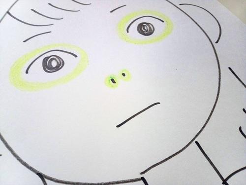 症状がひどいときは鼻の周りにも