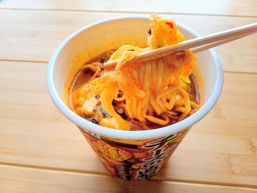 7P蒙古タンメン中本チーズの直撃の調理後
