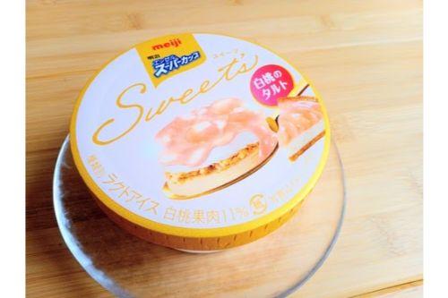 ゴロゴロ白桃果肉！エッセル「Sweet's」夏の新作は気品あふれる白桃タルト味！