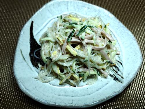 【魚肉ソーセージのマヨ春雨サラダ】さっぱりマイルド！