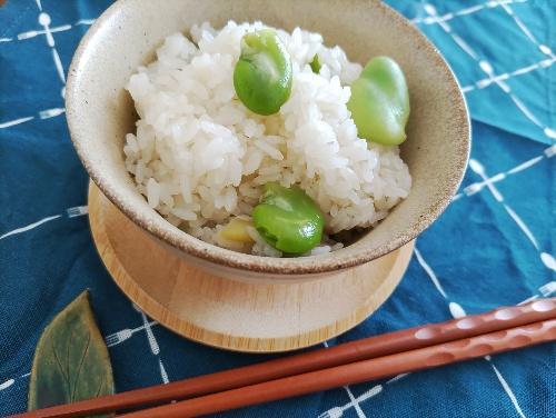 【炊き込まないそら豆ごはん】塩茹での美味しさをそのままごはんに