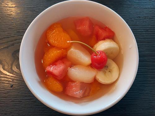 【さくらんぼ入りフルーツポンチ】手軽に果物を食べよう！