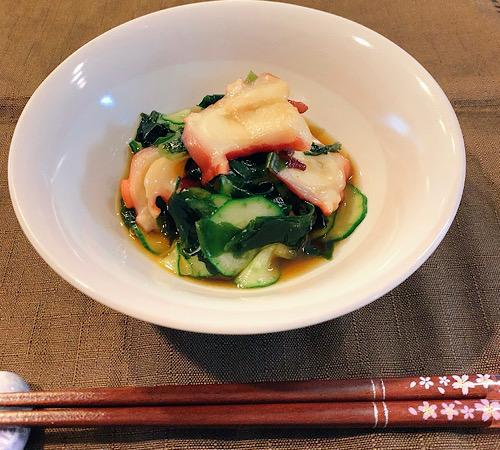 【タコの酢の物】さっぱり食べられるちょい足し副菜におすすめ！