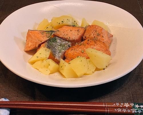 【鮭のバター醤油煮】魚料理のボリュームでない問題を解消！