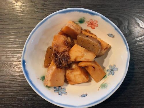 【たけのことこんにゃくの煮物】半調理品を活用して簡単に作ろう！