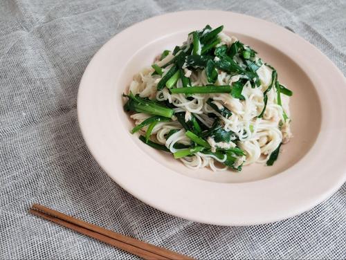 【ツナとにら炒めそうめん】いつものそうめんをボリュームアップ！