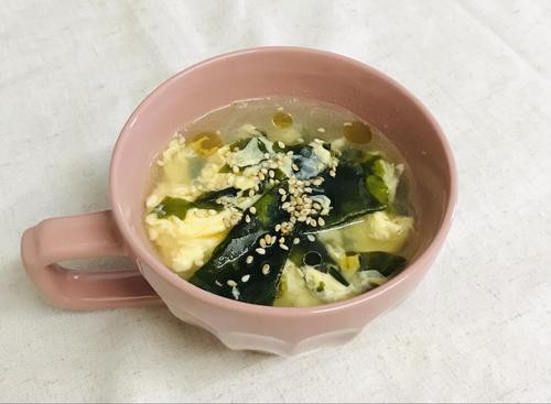 【わかめが入った春雨スープ】ふわふわ卵入りで美味しい！