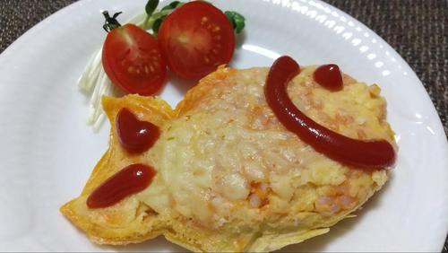 【鯛焼きオムライス】味は普通に美味しいのにたい焼きの形が可愛い！これぞ映えオムライス